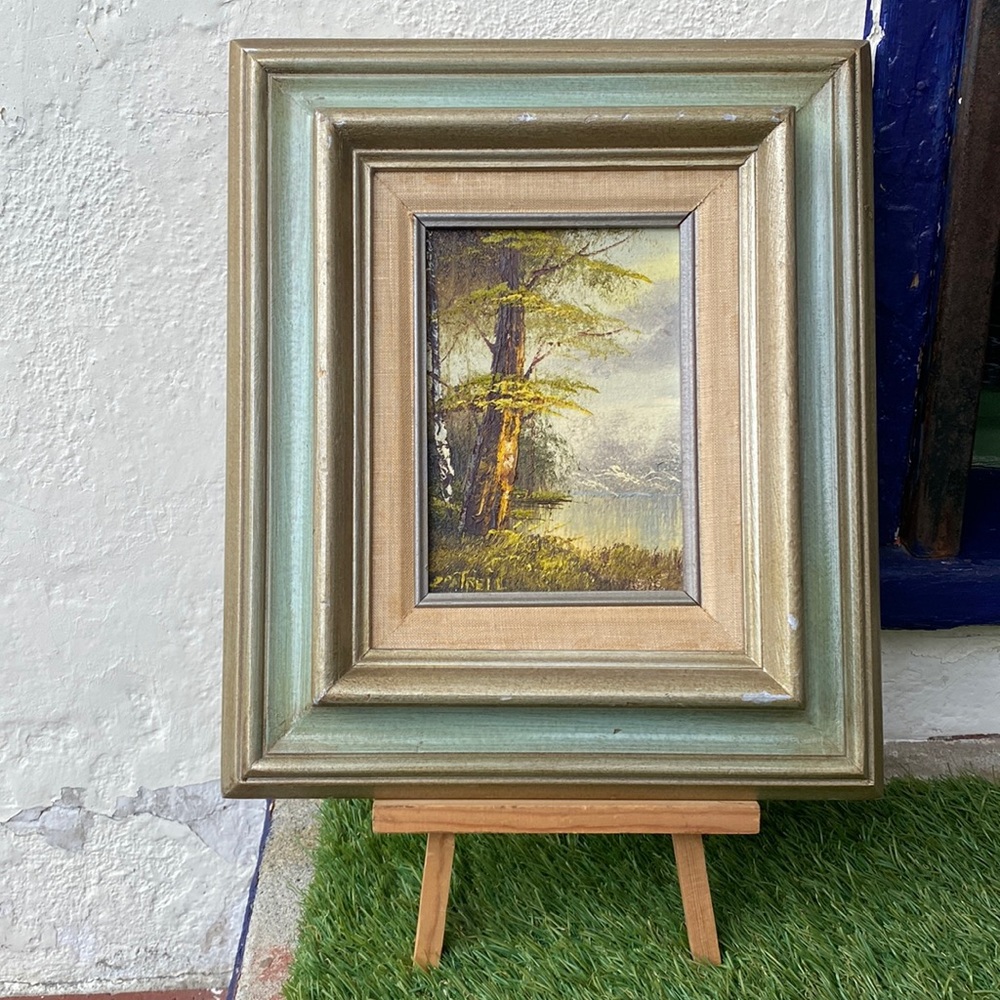 Vintage Nature Painting Signed Cantrell